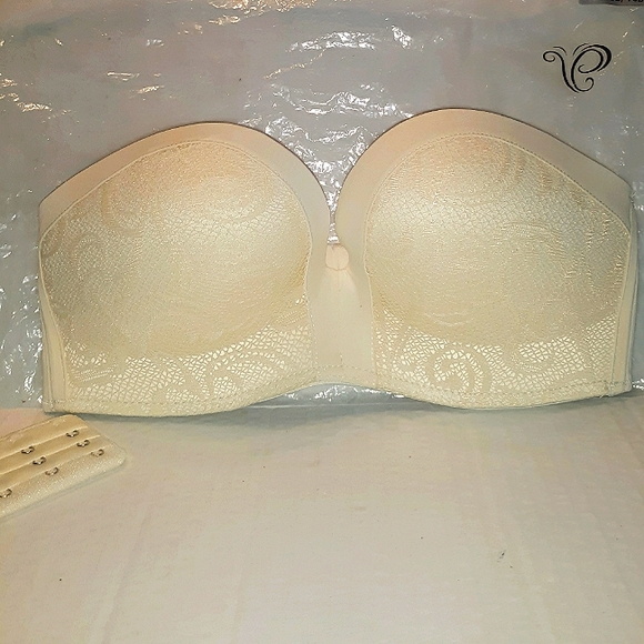 New Nice Strapless Molded Push-Up Bra & Extender - Picture 1 of 16